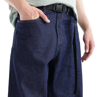 Rare Rabbit Men's Niretor Dark Blue Cotton Fabric Plain Jeans