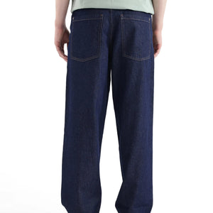 Rare Rabbit Men's Niretor Dark Blue Cotton Fabric Plain Jeans