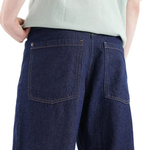 Rare Rabbit Men's Niretor Dark Blue Cotton Fabric Plain Jeans