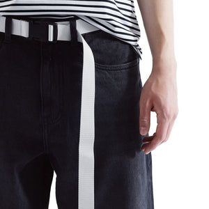 Rare Rabbit Men's Niret Dark Grey Cotton Fabric Plain Jeans