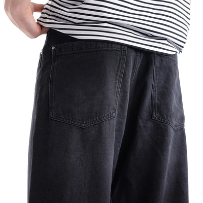 Rare Rabbit Men's Niret Dark Grey Cotton Fabric Plain Jeans