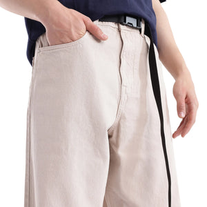Rare Rabbit Men's Niret Beige Cotton Fabric Plain Jeans