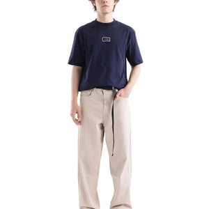 Rare Rabbit Men's Niret Beige Cotton Fabric Plain Jeans