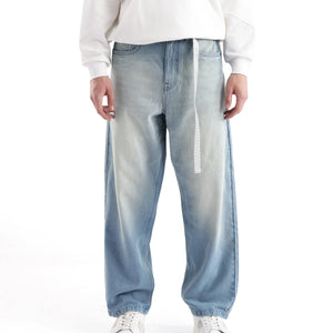 Rare Rabbit Men's Niretor-2 Light Blue Cotton Fabric Plain Jeans