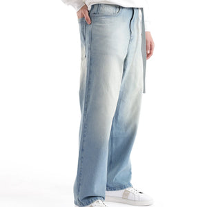 Rare Rabbit Men's Niretor-2 Light Blue Cotton Fabric Plain Jeans