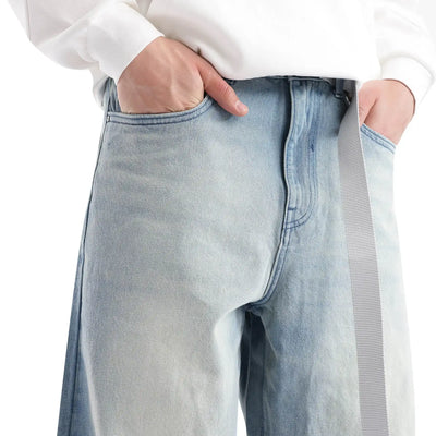 Rare Rabbit Men's Niretor-2 Light Blue Cotton Fabric Plain Jeans