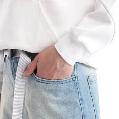 Rare Rabbit Men's Niretor-2 Light Blue Cotton Fabric Plain Jeans