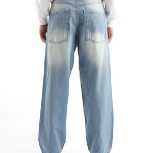 Rare Rabbit Men's Niretor-2 Light Blue Cotton Fabric Plain Jeans