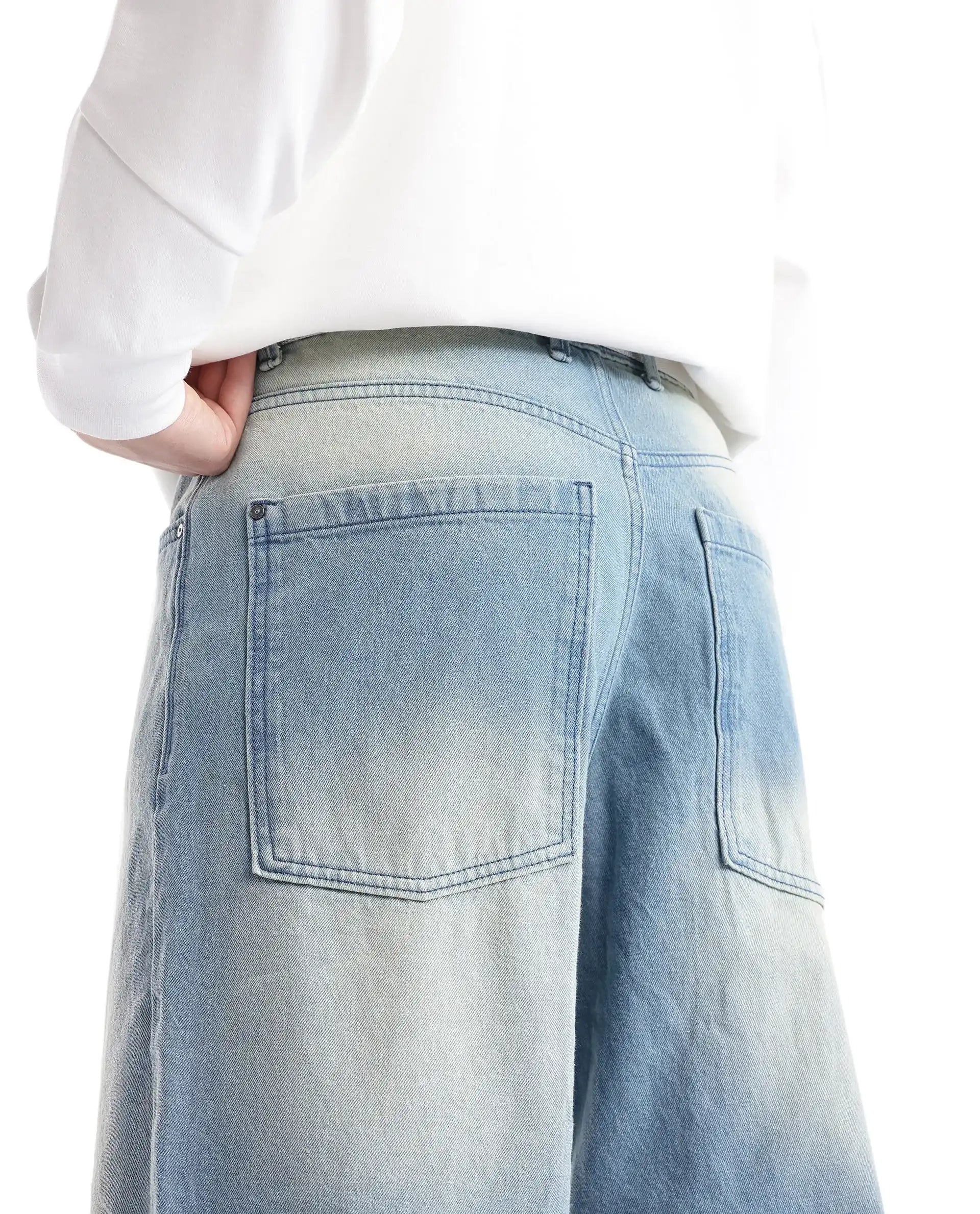 Rare Rabbit Men's Niretor-2 Light Blue Cotton Fabric Plain Jeans