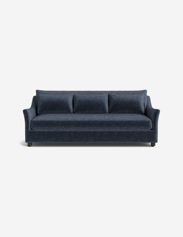 Indigo Performance Striated Velvet