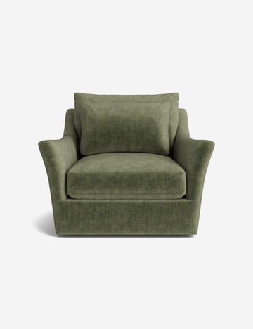 Moss Performance Striated Velvet