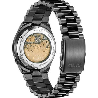 Citizen Mechanical Black Dial Men 40mm NJ0155-87E