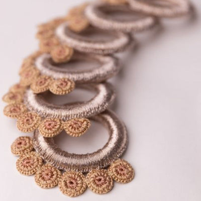 Beige - Samoolam Handmade Crochet Ziba Napkin Holders (Set of 6)
