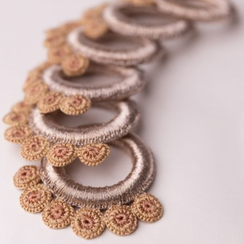 Beige - Samoolam Handmade Crochet Ziba Napkin Holders (Set of 6)