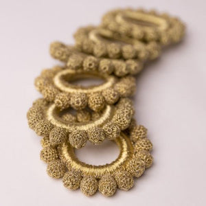 Beige - Samoolam Handmade Crochet Ziba Napkin Holders (Set of 6)