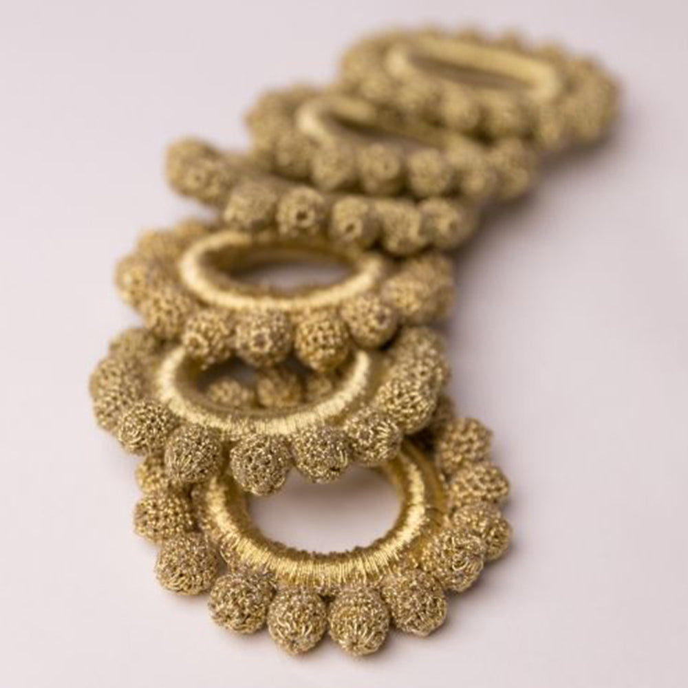Beige - Samoolam Handmade Crochet Ziba Napkin Holders (Set of 6)