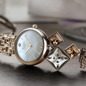 Titan Raga Cocktails Mother of Pearl Dial Women Watch With Metal Strap 24mm NM95106WM01F