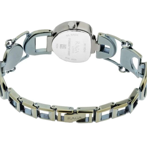 Titan Raga Facets Grey Dial Analog Stainless Steel Strap Watch for Women 22mm NP95119QM01