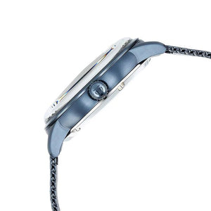 Titan Skeletal Automatic Blue Dial Blue Stainless Steel Strap Watch for Men 44mm NR90110QM01