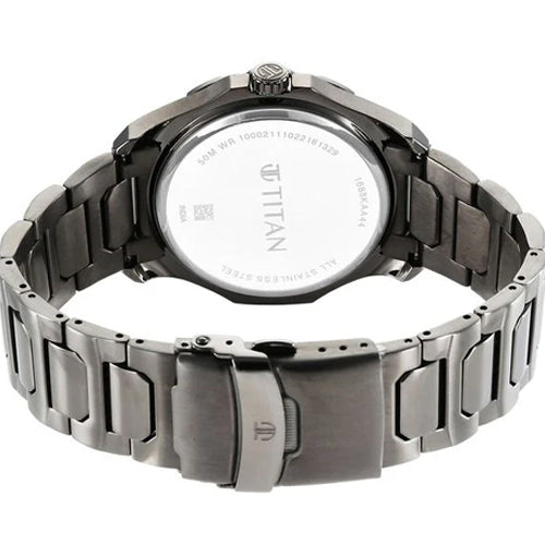 Titan Regalia Premium Blue Dial Stainless Steel Strap Watch for Men 43mm NS1688KM07