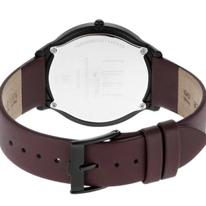 Titan Edge Slim Leather Strap Black Dial Analog Watch for Men 38mm NS1843NL01