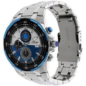 Titan Octane Quartz Chronograph Blue Dial Stainless Steel Strap Watch For Men 43mm NS90044KM03