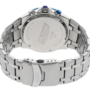 Titan Octane Quartz Chronograph Blue Dial Stainless Steel Strap Watch For Men 43mm NS90044KM03