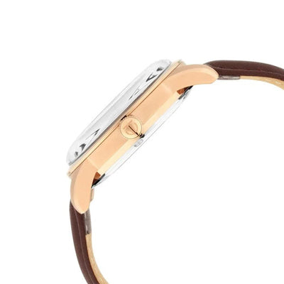 Titan Automatic Sectoral Black Dial Brown Leather Strap Watch for Men 43mm NS90126WL02
