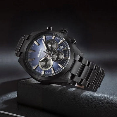 Titan Octane Classic Sporty Blue Dial Quartz Multifunction Stainless Steel Strap watch for Men 45mm NS90150NM01
