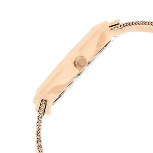 Titan Workwear Quartz Analog Rose Gold Dial Stainless Steel Strap Watch for Women 32mm NS95033WM01