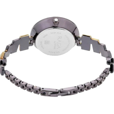 Titan Raga Facets Brown Dial Analog Stainless Steel Strap watch for Women 31mm NS95121KM01
