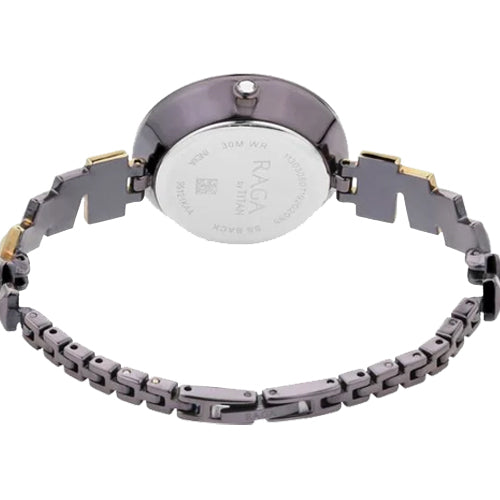 Titan Raga Facets Brown Dial Analog Stainless Steel Strap watch for Women 31mm NS95121KM01