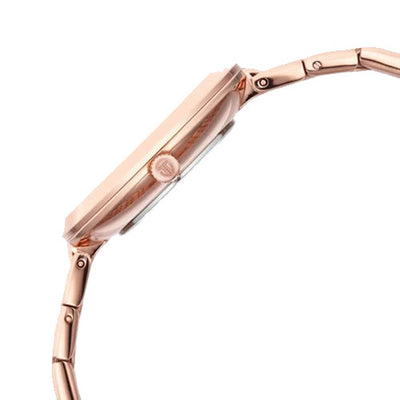 Titan Purple Unending Beauty Rose Gold Dial Women Watch With Stainless Steel Strap 34mm NS95163WM01