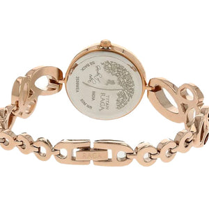 Titan Raga Garden of Eden Mother of Pearl Dial Analog Metal Strap watch for Women 29mm NT2539WM01