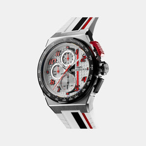 Apex Racing Men Quartz White Dial Chronograph Silicone Watch NT42CHSP.01-1.12