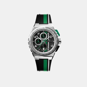 Apex Racing Men Quartz Black Dial Chronograph Silicone Watch NT42CHSS.01-2.12