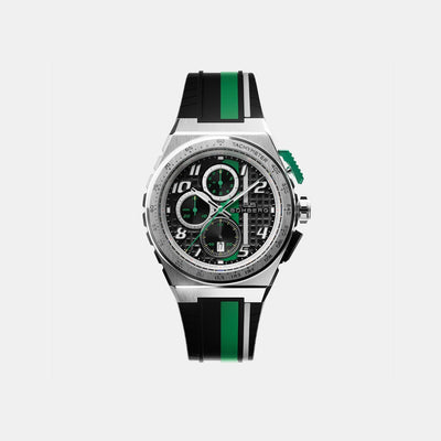 Apex Racing Men Quartz Black Dial Chronograph Silicone Watch NT42CHSS.01-2.12