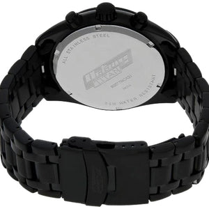 Titan Quartz Chronograph Black Dial Stainless Steel Strap Watch for Men 46mm NT90077NM01