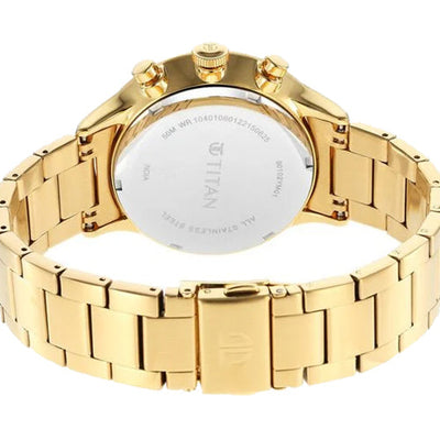 Titan Urban Magic Silver Dial Quartz Multifunction Stainless Steel Strap watch for Men 42mm NT90102YM01