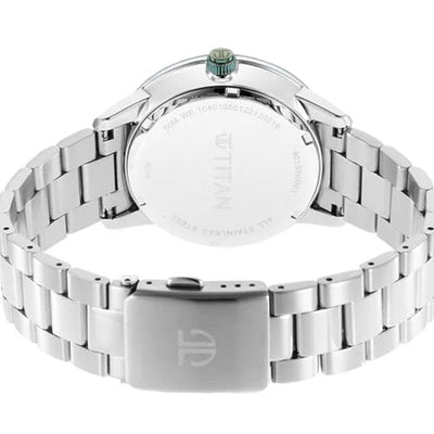 Titan Urban Magic Green Dial Quartz Multifunction Stainless Steel Strap watch for Men 42mm NT90133KM01
