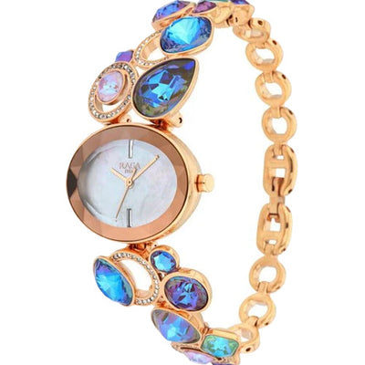 Titan Raga Moments Of Joy Quartz Analog Mother of Pearl Dial Rose Gold Metal Strap Watch For Women 30mm NT95126WM01F