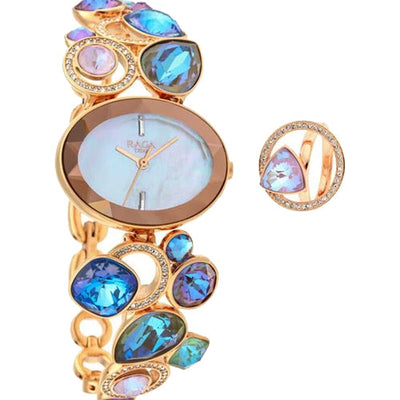 Titan Raga Moments Of Joy Quartz Analog Mother of Pearl Dial Rose Gold Metal Strap Watch For Women 30mm NT95126WM01F