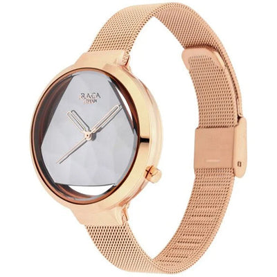 Titan Raga Moments of Joy Silver Dial Analog Metal Strap watch for WoMen 35mm NT95134WM01