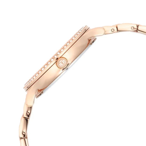 Titan Glitz Rose Gold Dial Stainless Steel Strap Watch for Women 36mm NT95209WM01