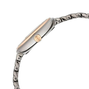Titan Aura Quartz Analog Titanium Mother of Pearl Dial Titanium Stainless Steel Strap Watch for Women 32mm NT95241KM02
