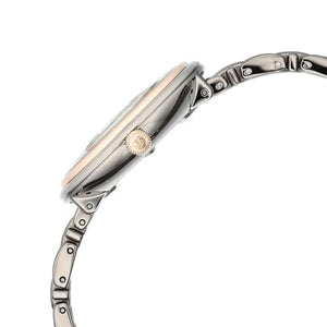 Titan Aura Quartz Analog Titanium Mother of Pearl Dial Titanium Stainless Steel Strap Watch for Women 34mm NT95243KM01