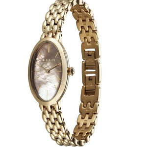 Titan Aura Quartz Analog Mother Of Pearl Dial Stainless Steel Strap Watch for Women 22mm NT95246YM01