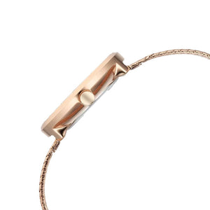 Titan Raga Memoirs Quartz Analog Mother Of Pearl Round Dial Rose Gold Metal Strap Watch For Women 32mm NT95253WM02F