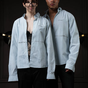 Talk in Line - Pinstripe Shirt