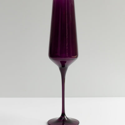 Estelle Colored Champagne Flute - Set of 6 {Amethyst}